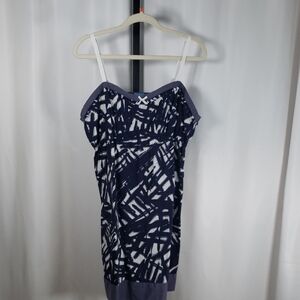 Simply Vera Vera Wang Intimates Navy and White Pajama Nightgown -‎ SZ XL